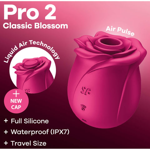 Satisfyer Pro 2 Classic Blossom ruusu klitoriskiihotin