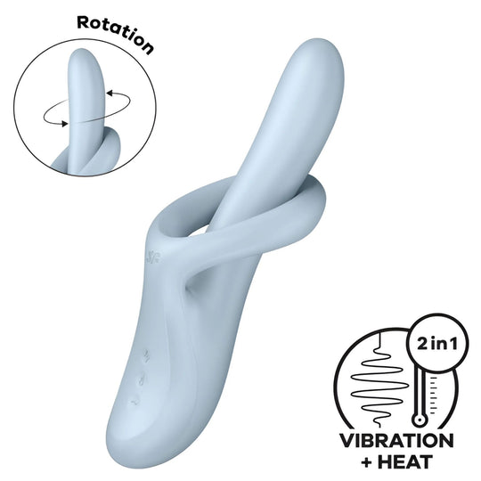 Satisfyer Heat Flex 4 pyörivä ja lämpiävä g-pistevibraattori