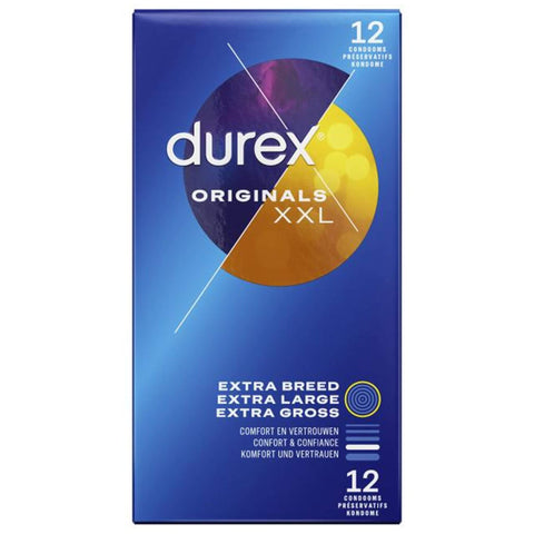 Durex XXL Originals -kondomi 12 kpl