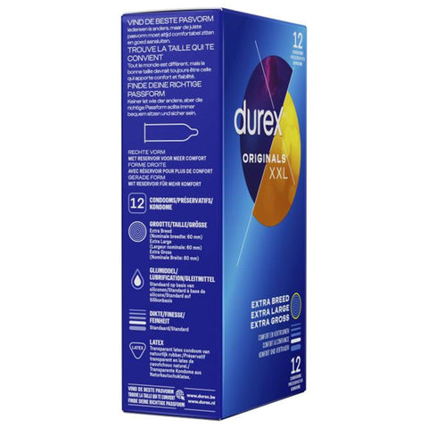 Durex XXL Originals -kondomi 12 kpl