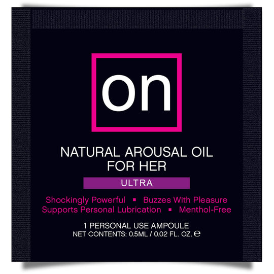 Sensuva - ON Arousal Oil Ultra kerta-ampulli