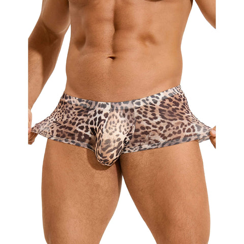 Leopardikuvioidut mesh-bokserit