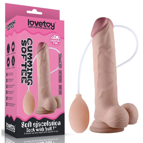 Ejakuloiva dildo 18 cm