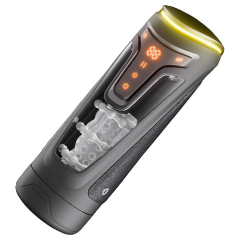 Automaattinen masturbaattori työntö-, värinä- ja lämmitystoiminnoilla