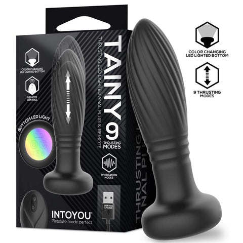 Työntyvä anustappi LED-valolla