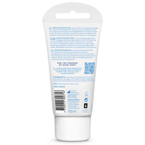 RFSU Intim Shave Gel 150 ml