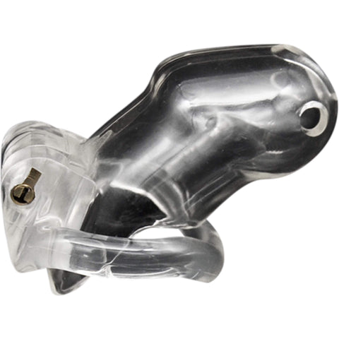 Siveysvyö 2.0, pieni, läpikuultava hartsi, sisäänrakennettu lukko, ergonominen muotoilu.