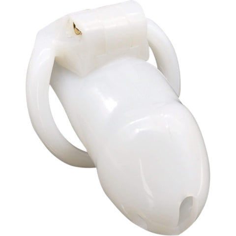 Siveysvyö 2.0, pieni koko, valkoinen hartsi, sileä pinta ja sisäänrakennettu lukko.