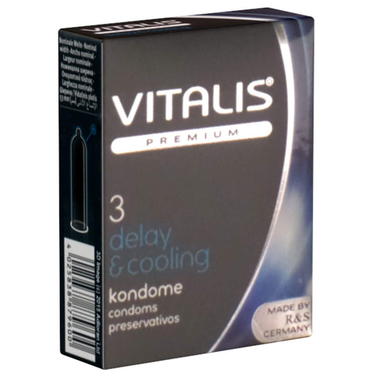 Vitalis Premium Delay & Cooling kondomi 3 kpl