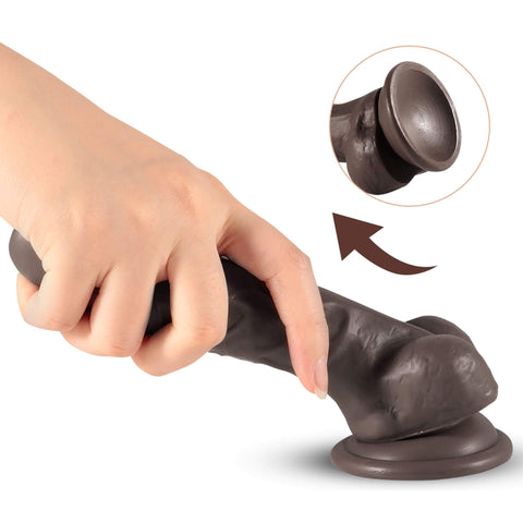 Realistinen dildo, 18 cm