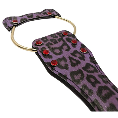 Violetti leopardikuvioitu läpsäytinsetti