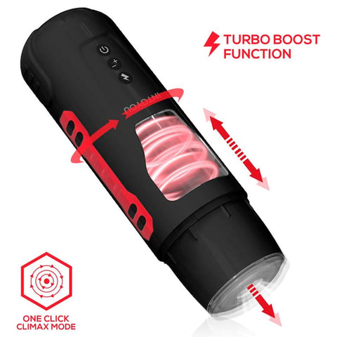 Suihinottokone Pyro - työntävä ja pyörivä masturbaattori