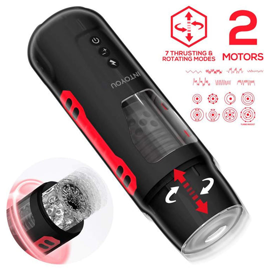 Suihinottokone Pyro - työntävä ja pyörivä masturbaattori