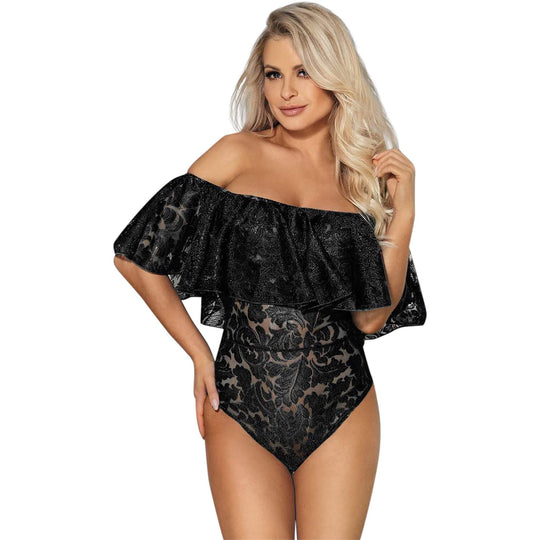 Näyttävä röyhelöbody