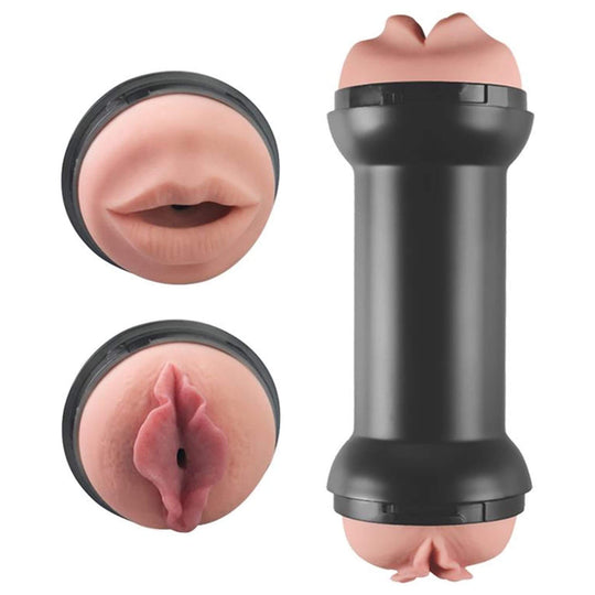 2-in-1 masturbaattori Suu ja Vagina